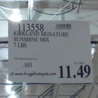 Kirkland Signature Sunshine Mix 7 Pounds Costco Price