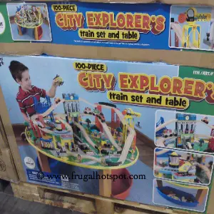 Kidkraft City Explorers Train Set & Table Costco