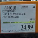 KitchenAid 14-Cup Glass Carafe Coffee Maker Costco Price