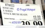 Costco Sale Price: Philips Sonicare Replacement Brush Heads 6-Pack E-Series Costco Sale Price: Philips Sonicare Replacement Brush Heads 6-Pack E-Series