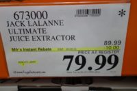 Jack LaLanne Power Juicer Costco Price