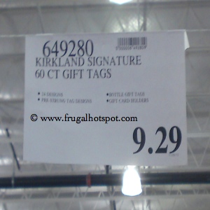 Kirkland Signature Gift Tags  Costco Price