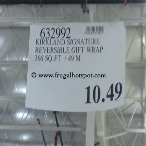 Kikrland Signature Reversible Christmas Wrap Costco Price
