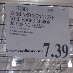 Kirkland Signature Wire Edged Ribbon  Costco Price