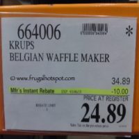 Krups Belgian Waffle Maker F654. Costco Price