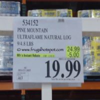 Pine Mountain Ultraflame Natural Firelog 9 Count. Costco Price