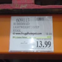 Rubbermaid Lightweight 3 Step Stool. Costco Price