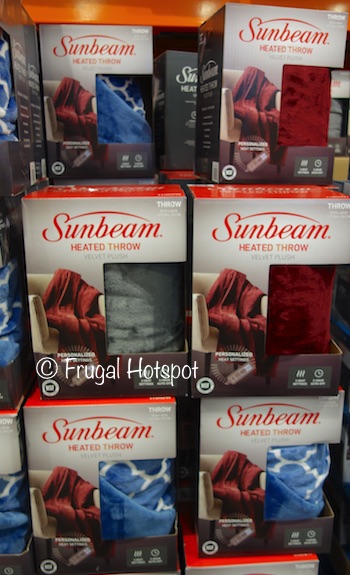 Sunbeam 50" x 60" Velvet Plush Heated Throw at Costco