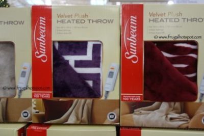 Sunbeam 50" x 60" Velvet Plush Heated Throw at Costco