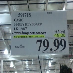 Costco Sale Price: Casio 61 Key Lighting Keyboard