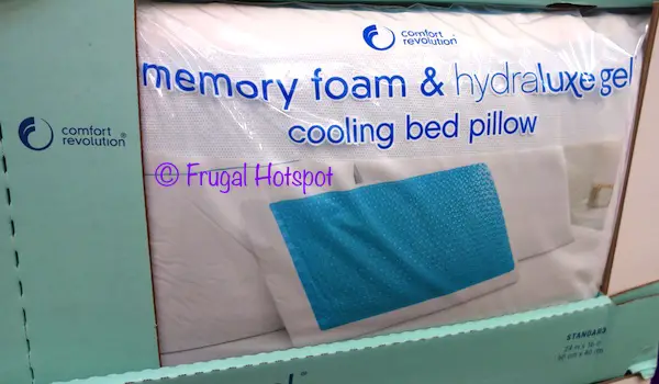 Memory Foam & Hydraluxe Cooling Bed Pillow by Comfort Revolution at Costco