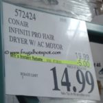 Costco Sale Price: Conair Infiniti Pro Hair Dryer