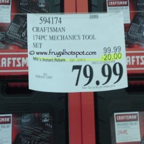 Costco Sale Price: Craftsman 174-Piece Mechanics Tool Set