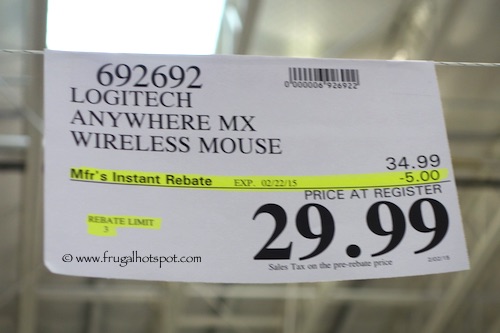 Logitech Anywhere MX Wireless Mouse  Costco Sale Price