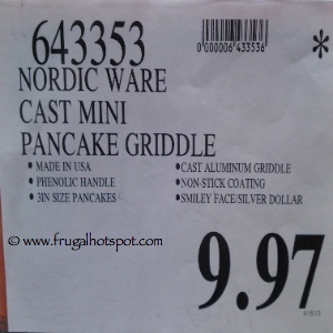 Nordic Ware Pancake Pan Costco Sale Price