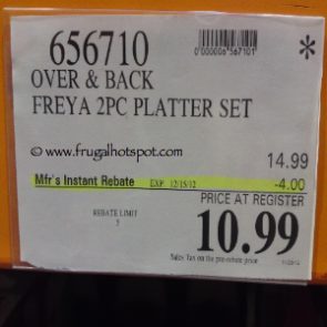 Costco Sale Price: Over And Back Freya 2 Piece Platter 