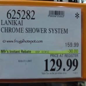 Pulse Lanikai Shower System Costco Price