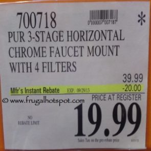 Pur 3 Stage Faucet Mount Costco Price