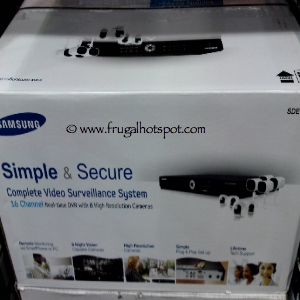 Samsung Surveillance System 16 Channel 8 Camera SDE-5001 Costco