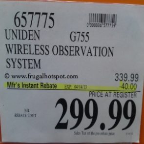 Costco Sale Price: Uniden Guardian Wireless Video Surveillance System