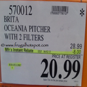 Brita Oceania Pitcher | Costco Sale Price Brita Oceania Pitcher | Costco Sale Price
