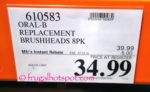 Costco price: Oral-B Floss Action &/or Precision Clean Replacement Brush Heads 8-Pack Costco price: Oral-B Floss Action &/or Precision Clean Replacement Brush Heads 8-Pack