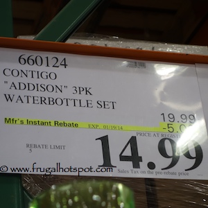 Contigo Addison 3 Pack Water Bottle Set | Costco Sale Price