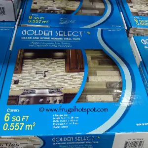 Golden Select Tuscan Glass and Stone Mosaic Tile | Costco