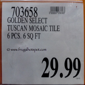 Golden Select Tuscan Glass and Stone Mosaic Tile | Costco Price