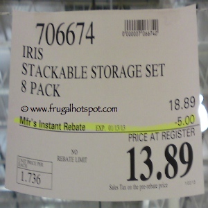 Iris 8 Piece Stackable Storage Set | Costco Sale Price