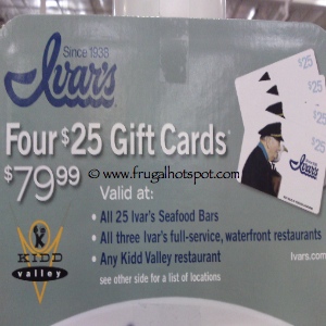 Ivars Kidd Valley Gift Cards | Costco