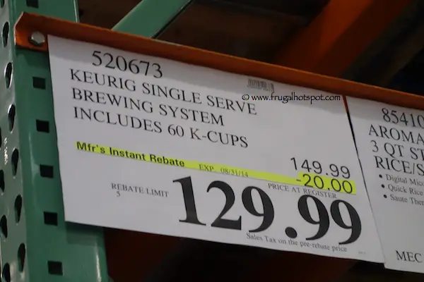 Keurig Single Serve K-Cup Brewing System | Costco Sale Price