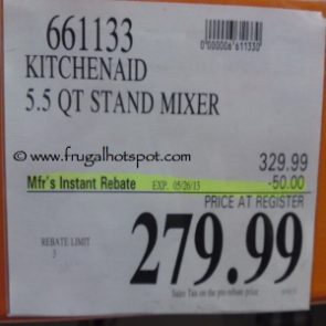 Costco Sale Price: KitchenAid Professional 5.5 Quart Stand Mixer