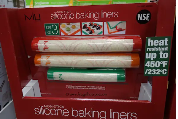 Miu Silicon Baking Liners 3 Pack Costco