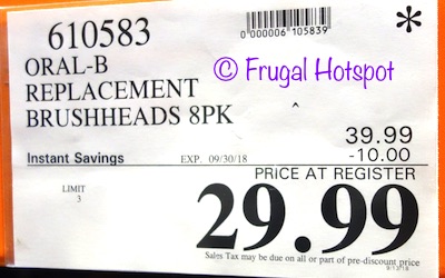 Costco Price: Oral-B Floss Action &/or Precision Clean Replacement Brush Heads 8-Pack Costco Price: Oral-B Floss Action &/or Precision Clean Replacement Brush Heads 8-Pack