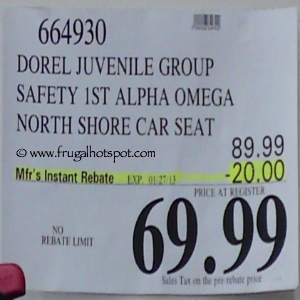 Safety 1st Alpha Omega Elite Car Seat | Costco Sale Price