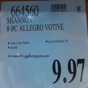 Shannon 8 Piece Allegro Votive Costco Price