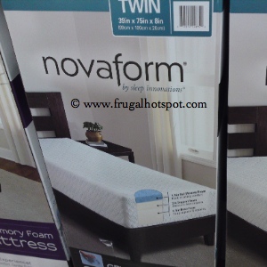 Sleep Innovations Novaform Twin Gel Memory Foam Mattress COstco