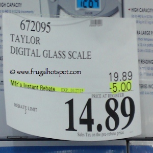Taylor Glass Digital Scale | Costco Sale Price