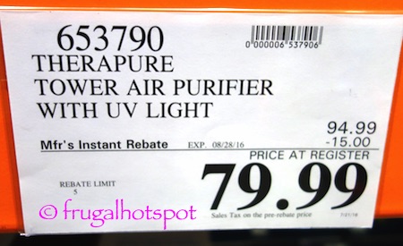 Envion Therapure UV Germicidal Air Purifier with UV Light (TPP540) Costco Price | Frugal Hotspot