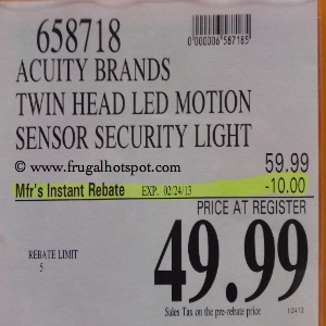 Acuity Brands Lithonia Light LED Motion Security Light | Costco Sale Price