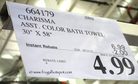 Charisma 30" x 58" Bath Towel | Costco Sale Price