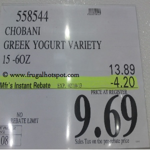 Chobani Greek Yogurt Variety Pack 15 | Costco Sale Price
