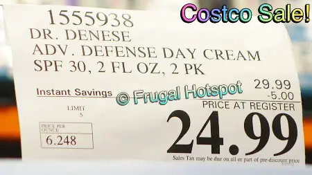 Dr. Denese Firming BB Cream SPF 30 Advanced Defense Day Cream | Costco Sale Price