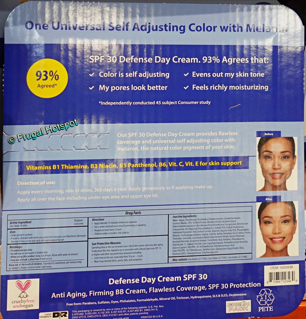 Dr. Denese Firming BB Cream SPF 30 Advanced Defense Day Cream | features | Costco