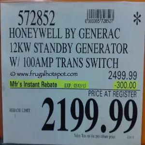 Honeywell Generator | Costco Sale Price