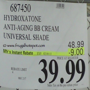 Hydroxatone Anti Aging BB Cream Universal Shade | Costco Sale Price