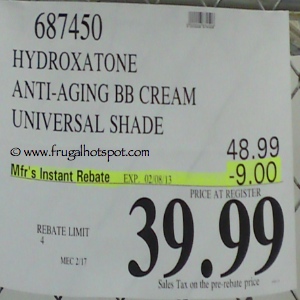 Hydroxatone Anti Aging BB Cream Universal Shade | Costco Sale Price Hydroxatone Anti Aging BB Cream Universal Shade | Costco Sale Price