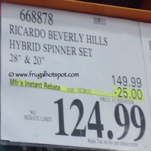 Ricardo Beverly Hills Hybrid Spinner Set | Costco  Sale Price