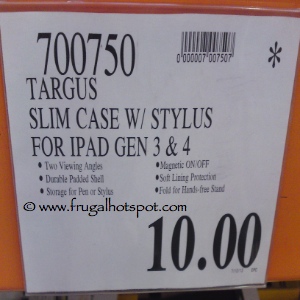 Targus Slim Case with Stylus for iPad 3rd Generation | Costco Price